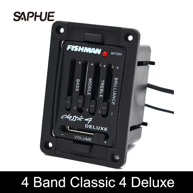 4-Полосная Акустическая гитара Делюкс предусилитель для гитары эквалайзер