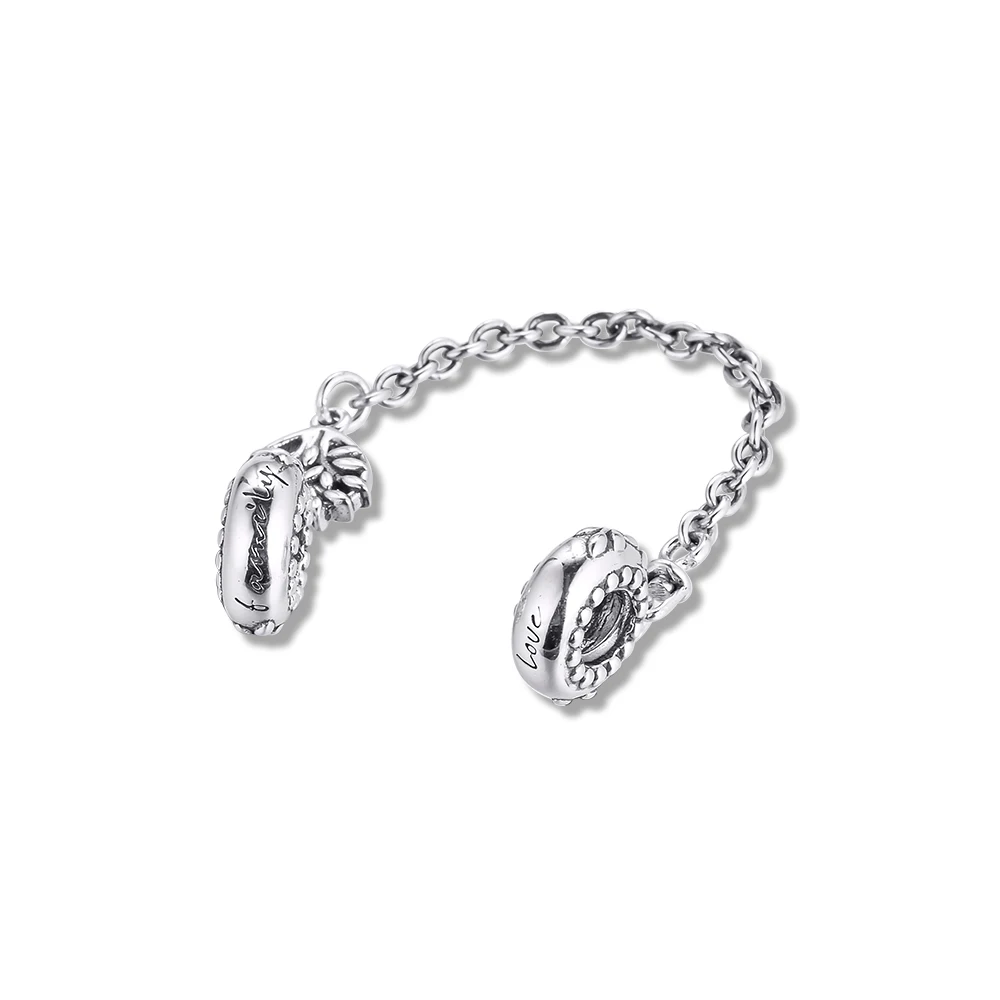 

2021 Safety Chain Clip Charm Silver 925 Beads for Jewelry Making Women DIY Charm Beads for Beaded Chain Bracelets
