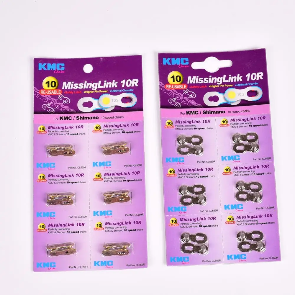 

10packs KMC Chain magic buckle 11 speed KMC Missing Link Bicycle Chain Link 6/7/8s 9s 10s 11s 12S bicycle quick magic button