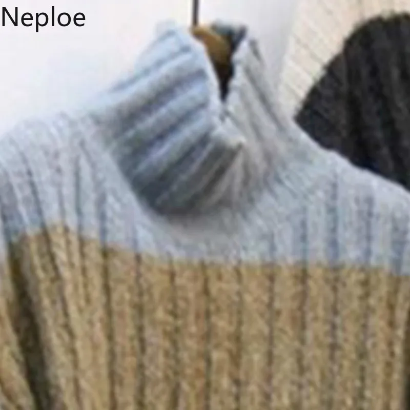 Neploe корейский стиль 2020 Осень-зима дикий дизайн пуловер свитер женский заплатка