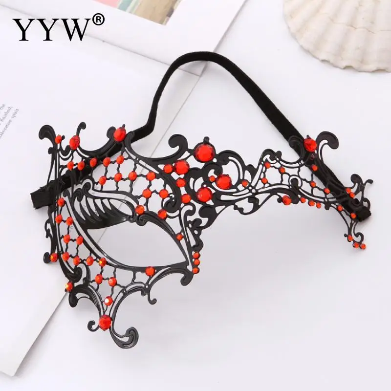 Венецианская маскарадная маска "Venice Masquerade Masks Party Carnival Mask Venetian Iron Hollow Sexy Masker Fancy Dress Costume Maske Halloween Masque on".