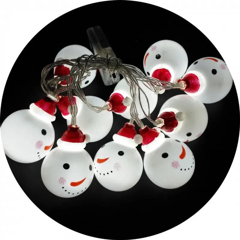 

Рождественская светодиодная гирлянда в простом стиле с изображением снеговика, цветная подвеска в виде теплой белой рождественской елки, п...