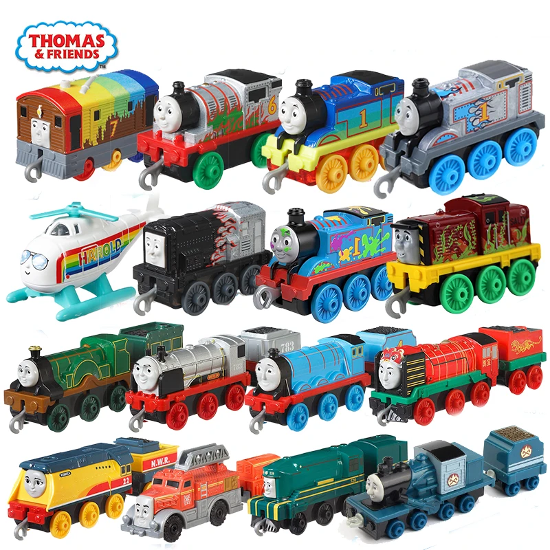 

Original Thomas and Friends Trains Toy Model Track Master Diecast Kids Car Toys for Boys Locomotive Alloy Car Train Set Juguetes