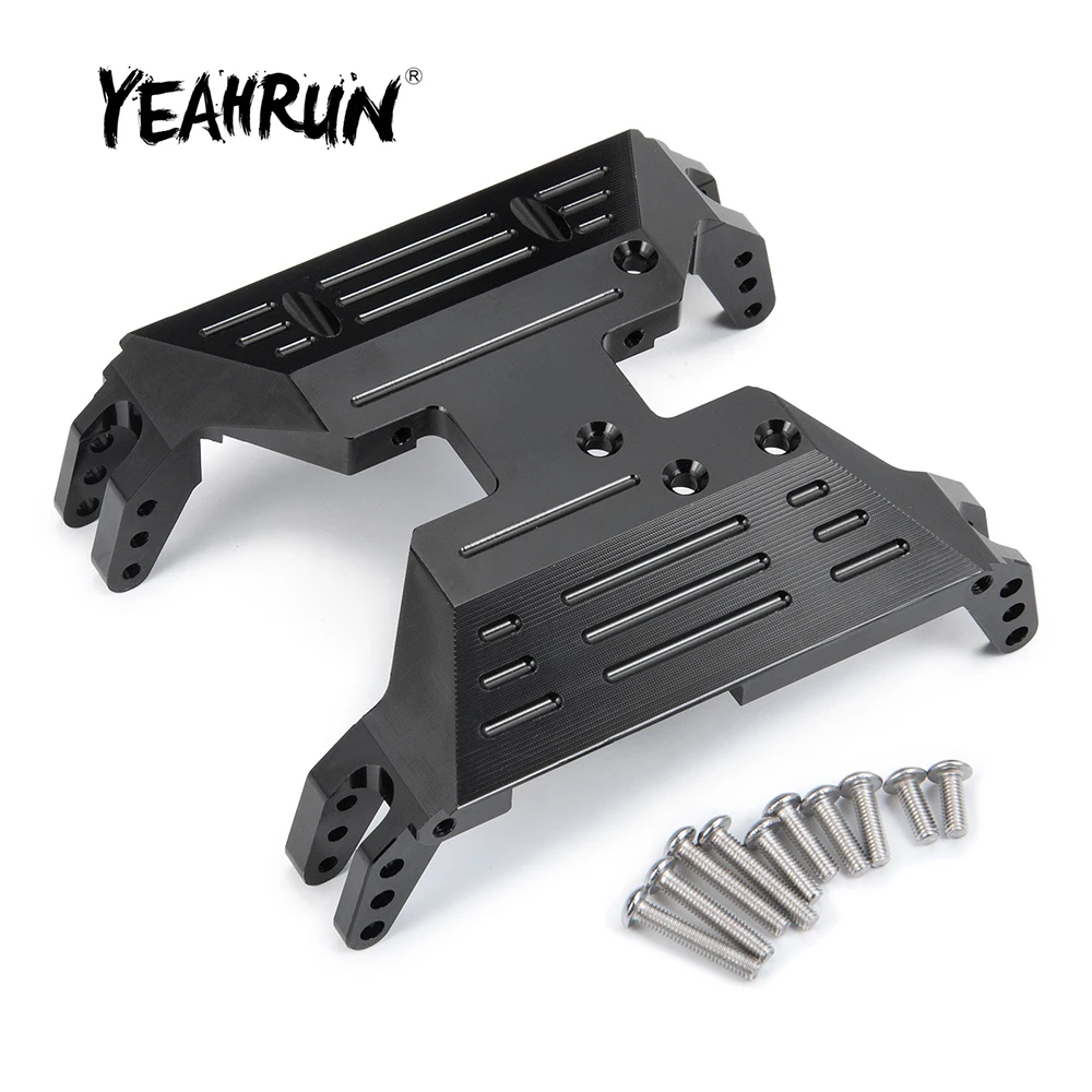 

YEAHRUN Gearbox Bottom Base Mount Aluminum Middle Skid Plate for Axial SCX10 AXI03004 Capra 1/10 RC Crawler Car Parts