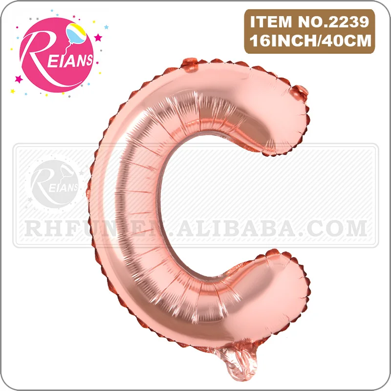 16 дюймов розовое золото сделай сам A Z 0 9 на выбор с буквенным номером фольгой