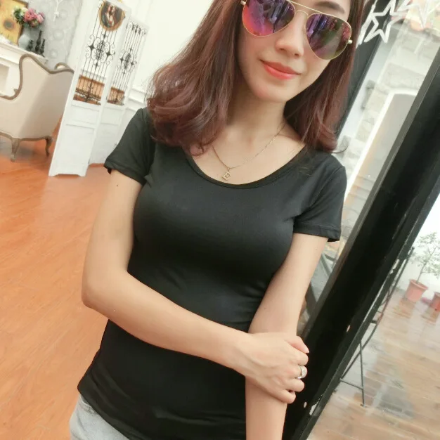 

Fashion Beige Logo Printing T Shirts Women's Short Sleeve Fashion 100% cotton Female T-Shirts