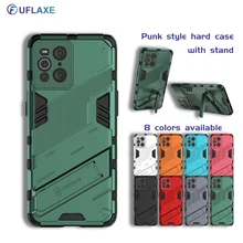 Shockproof Casing for OPPO Find X3 Pro Find X3 Lite Neo Punk Back Cover Hard Case with Kickstand