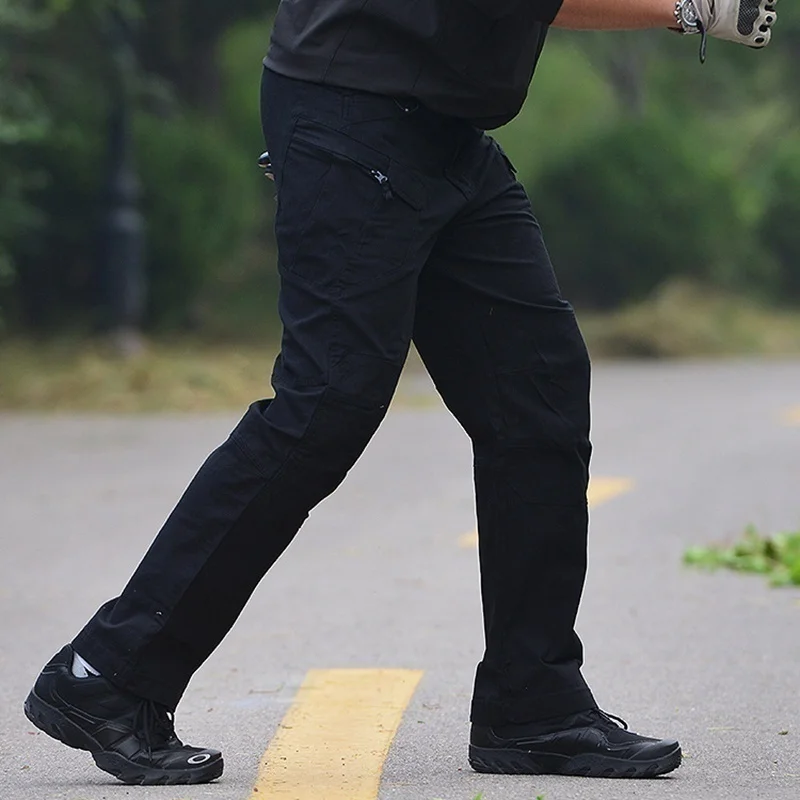 Брюки-карго мужские тактические, уличные спортивные штаны для походов, брюки с несколькими карманами, тренировочные штаны в стиле милитари