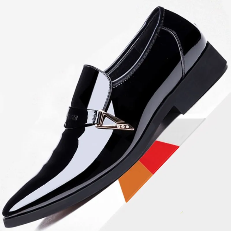 

Genuine Leather Men Oxfords Spring and Autumn Summer Dress Shoes for Male Wedding Party Footwear Flats Business Shoes HH-578