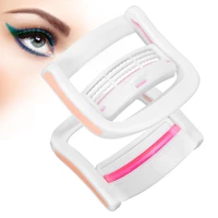 2pcs new convenient compact eyelash perming clip reusable eyelash curler eyelash styling perming makeup equipments curly eyelash