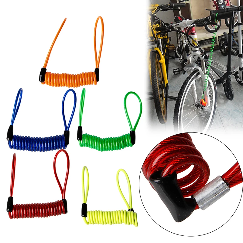 

Bike Motorcycle Scooter Alarm Disc Lock Security Spring Reminder Cable Strong