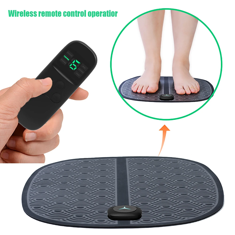 Электрический массажный коврик для ступней стимулятор мышц ног улучшает