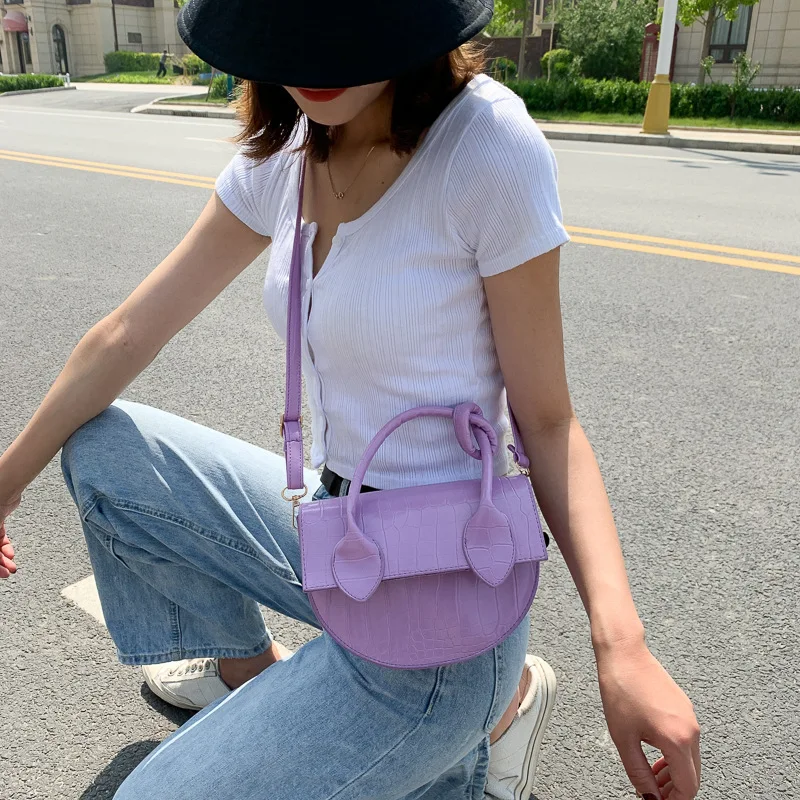 

Summer Small Bag Female 2020 Popular New Fashion One-shoulder Saddle Bag Wild Small Fresh Portable Messenger Bag