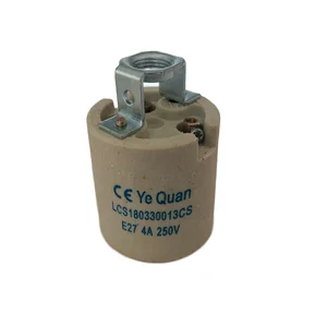 Керамический держатель для лампы E27, переходник с винтажной крышкой для лампы Эдисона в стиле ретро