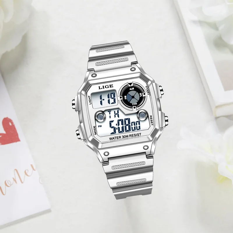 Electronic Watch For Women Sport Waterproof Date Alarm Clock 2021 LIGE New Fashion Female Watches Top Brand Luxury Chronograph enlarge