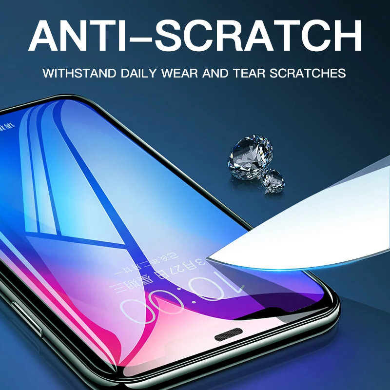 Закаленное стекло для iPhone 11 12 Pro Max XR X XS 7 8 6 6s Plus Mini SE 2020 Защитное экрана | Мобильные