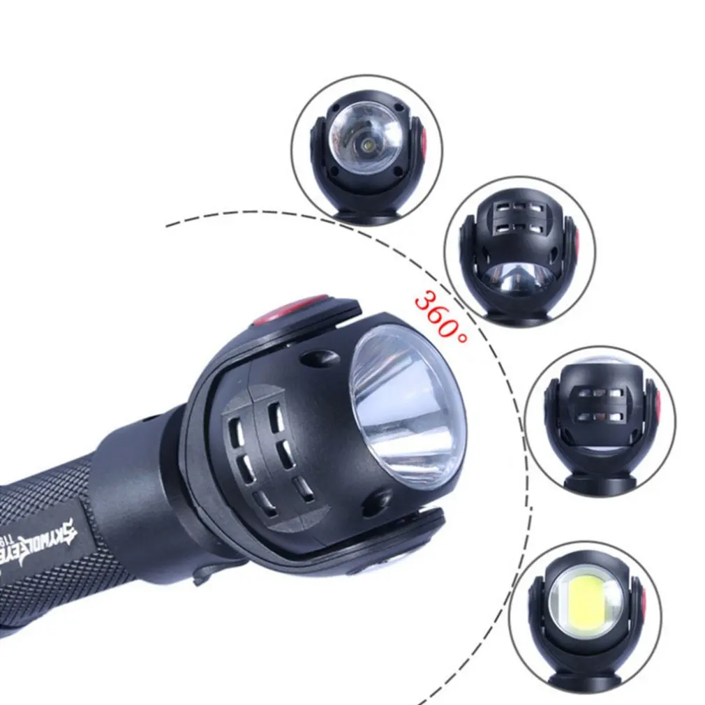 Line Work Light Super Bright Glare Wireless Indoor Led Strong Magnetic Mobile Charging Flat Car Iron Repair Factory Cob Lamp | Лампы и