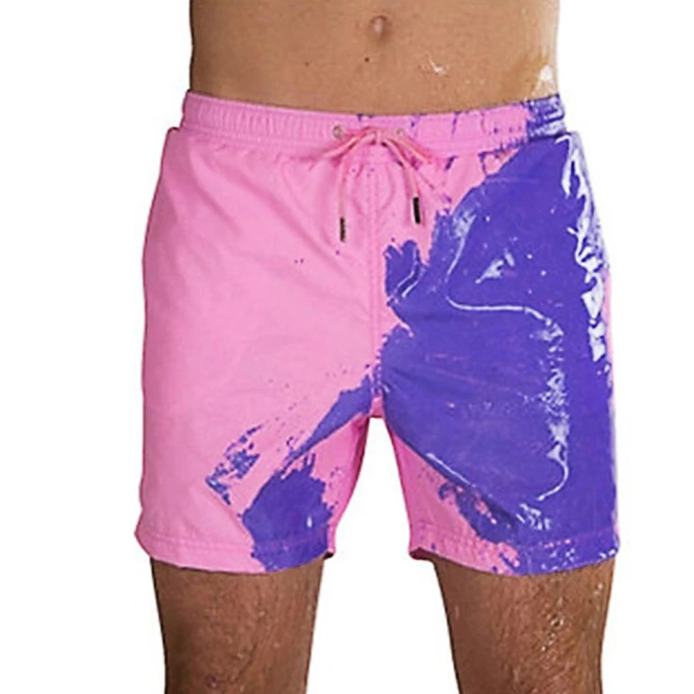 

1pcs Ship in 24 hours Beach Shorts Men Magical Color Change Swimming Short Trunks Summer Swimsuit Swimwear Shorts Quick Dry