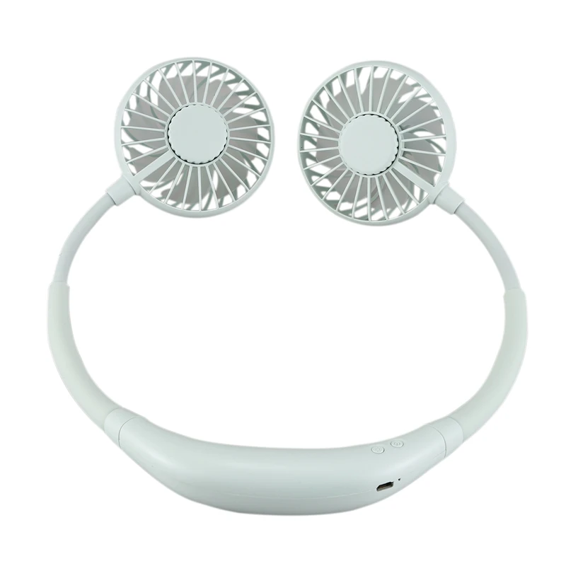 Персональный мини USB вентилятор на шею перезаряжаемый маленький портативный