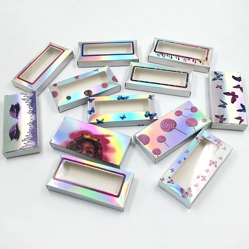 Новая голографическая коробка для ресниц 20/50/100/200 шт. мягкие бумажные ресницы