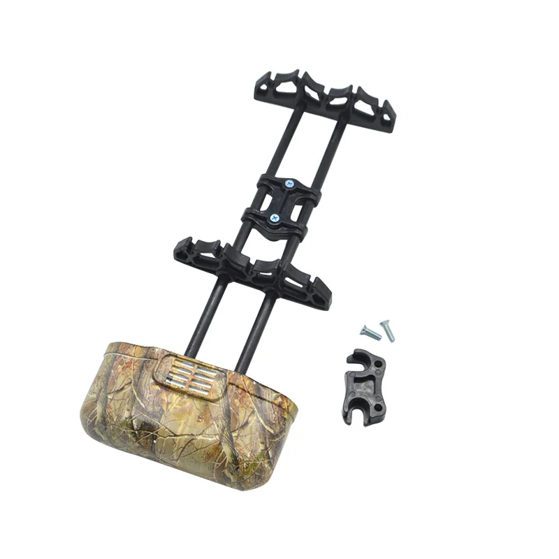 camo 1 шт., новинка, колчан для стрел, черный, Камуфляжный цвет, 5 стрел, колчан для блочного Лука, ПП, высокопрочный пластик, аксессуары для охоты - Цвет: camo