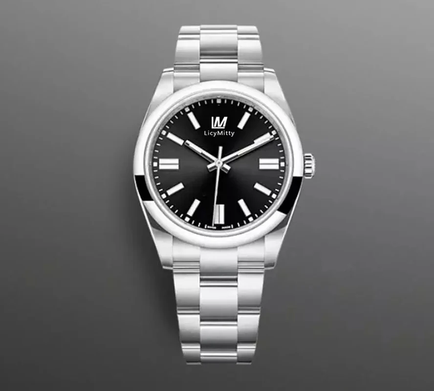 

2021 Brand Luxury Watches Eta2813 Oyster Perpetual Automatic Mechanical Sapphire Black Yellow Stainless Steel Mens Watch 41mm