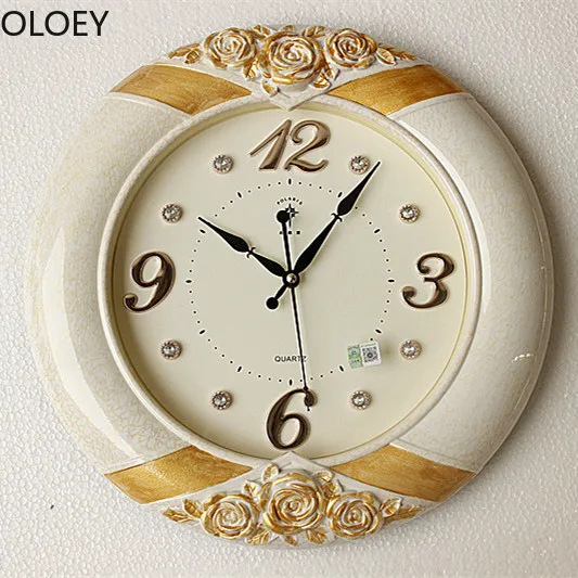 

Luxury Gold Wall Clock Large Living Room Bedroom Quartz Metal Fashion Wall Clock Modern Design Classic Reloj De Pared Home Decor
