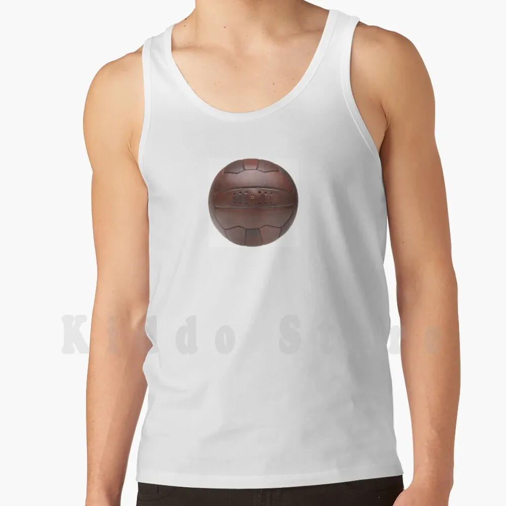 

Retro Soccer Ball In Bake Tank Tops Vest 100% Cotton Balloon Retrograde Transvenous Obliteration Balloon Retrospective