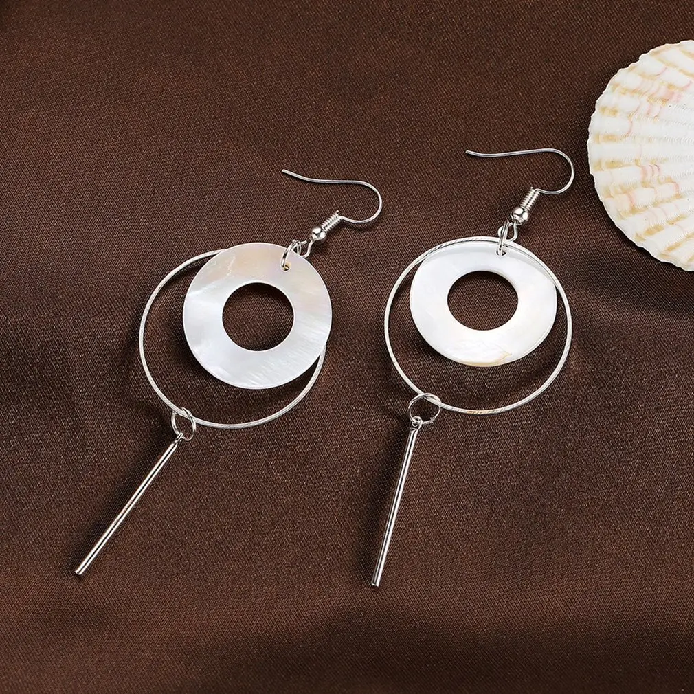 Женские длинные серьги-кисточки ashion простые круглые серьги в стиле панк с