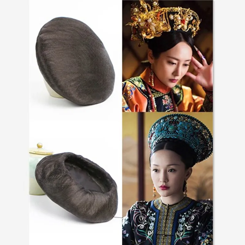 Женская шляпа с волосами династии Цин королевская свадебный головной убор для