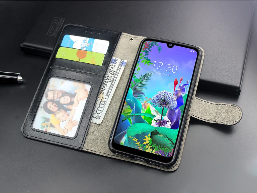 Роскошный чехол для LG Q60 V10 V20 V30 V40 V50 K9 Q6 Q7 G4 G5 G6 G8 W10 W30 чехол Кожаный чехол-книжка с откидной крышкой с отделением для карт с силиконовый чехол для телефона