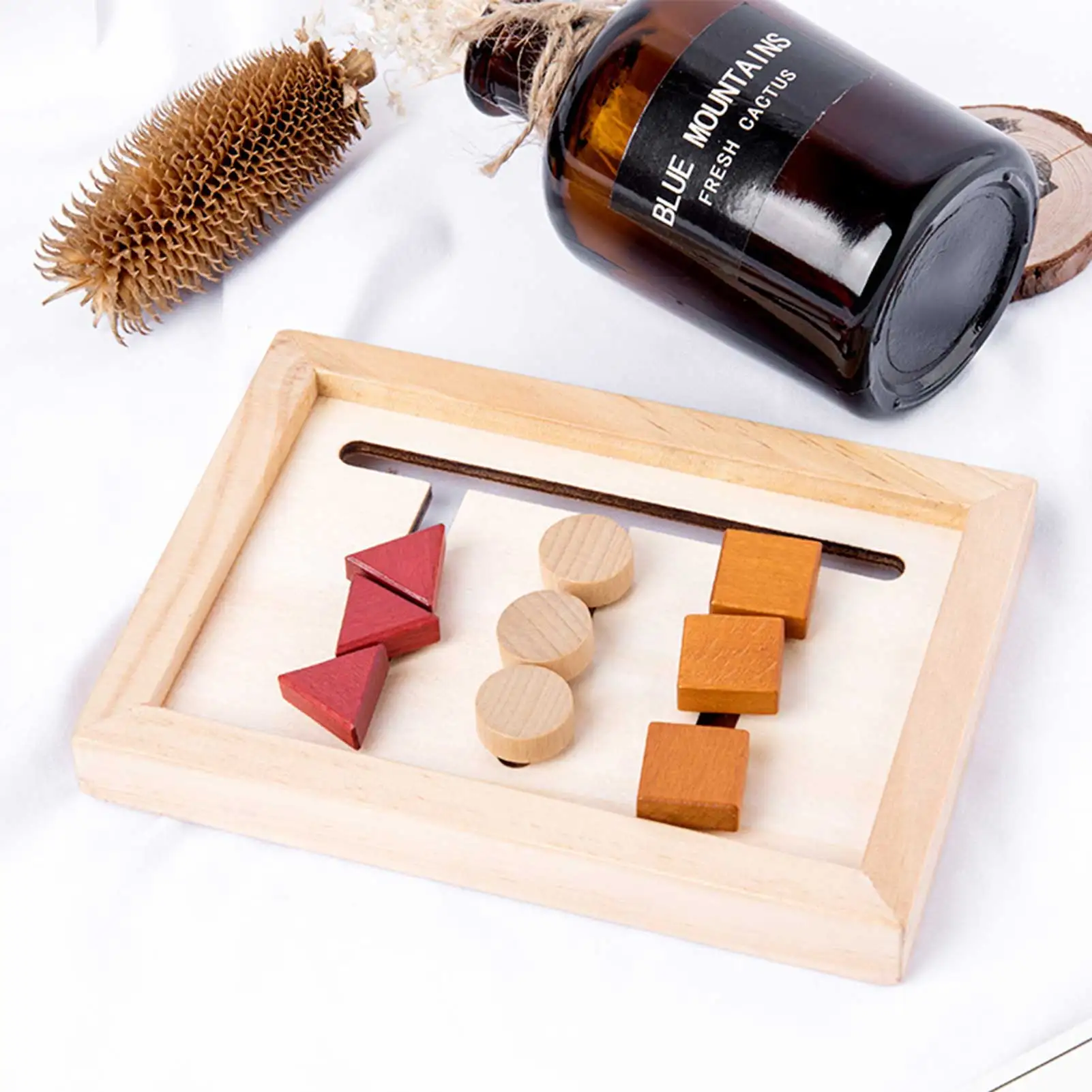 

Kids Montessori Learning Toys Shape Matching Wooden Toys For Childrens Wooden Learning Color Match Preschool Early fashion