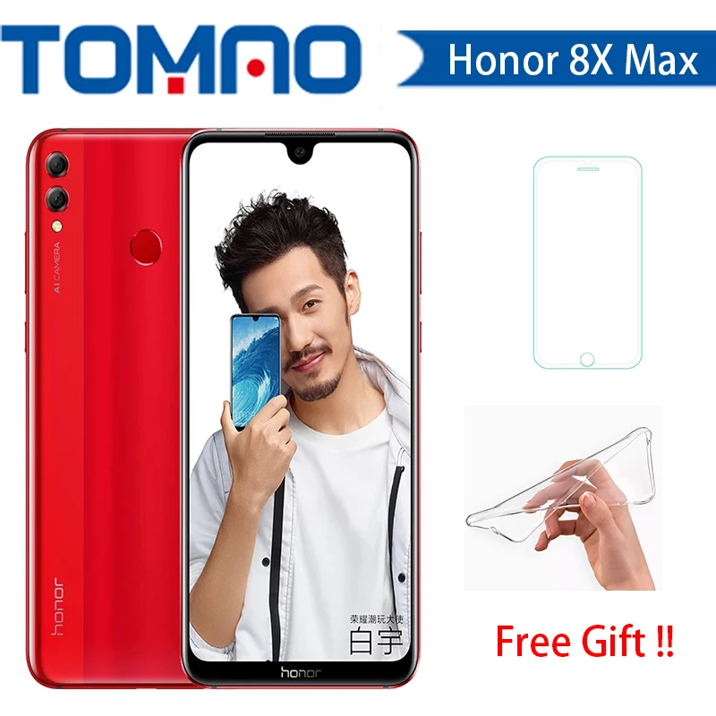Оригинальный Смартфон HONOR 8X Max 6G globalrom 5000 мАч 7 12 "FHD дисплей Snapdragon 636/660 Android 8 1