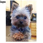 Набор для рукоделия 5D, щенок, вышивка крестом, йоркширский терьер, алмазная вышивка, собаки Алмазная мозаика