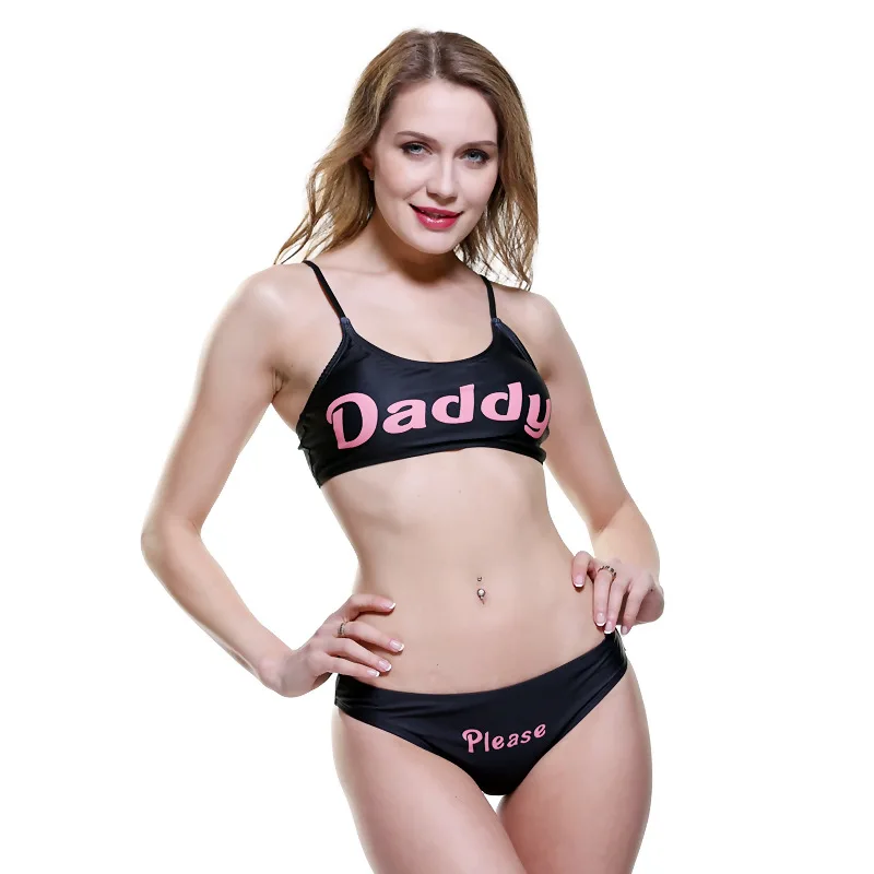 Bikini estampado con abertura-3