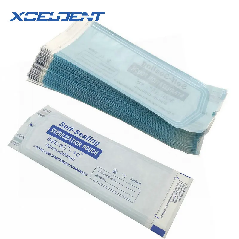 

200pcs high quality Dental Self-Sealing Sterilization Bag Self-Sealing Sterilization Pouch 90*260mm