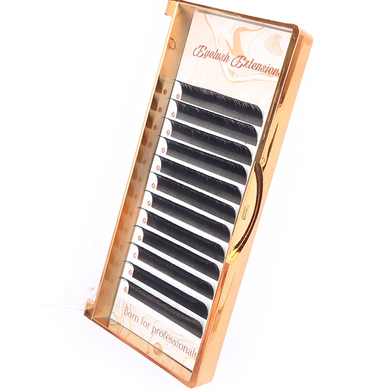 Ресницы для наращивания шелковые ресницы классического натурального вида 12