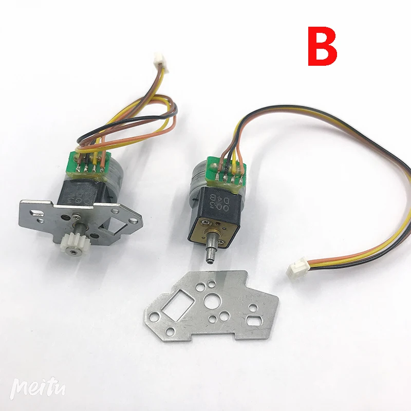Небольшой мини 15 мм металлический шаговый Шестерни Мотор DC 5V 6V 2 фазный 4