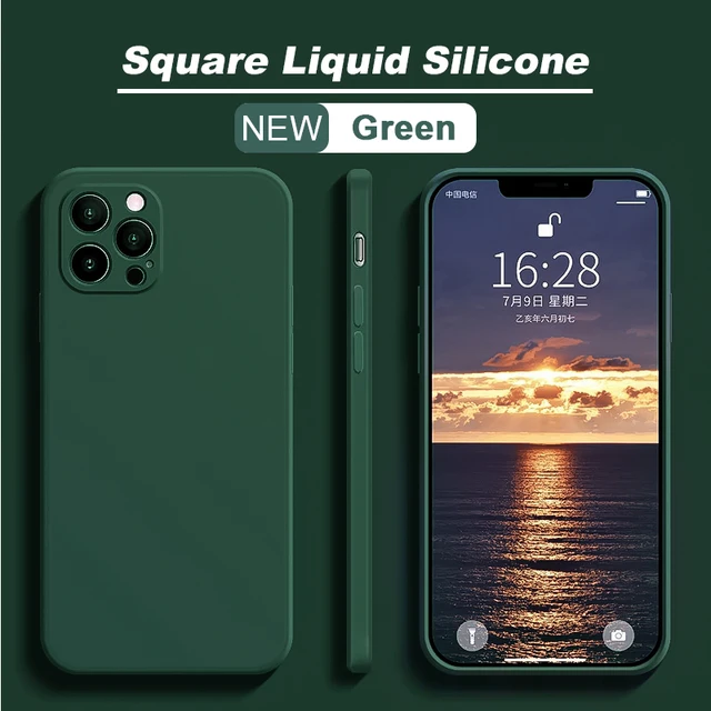 

Straight Edge Liquid Silicone Phone Case For Huawei Honor Y6 Y9 Prime 10 8A 10i 20i P Smart Z S Pro Plus 2019 2021 Lite Cover