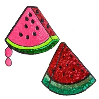 1pcs cartoon sequins watermelon patches for clothes diy embroidery appliques clothing jeans sewing on decoration accessories