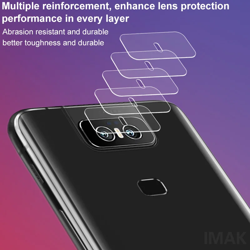 Imak 2 шт./упак. износостойкая защита для объектива камеры протектор для Asus Zenfone6 ZS630KL пленка из закаленного стекла