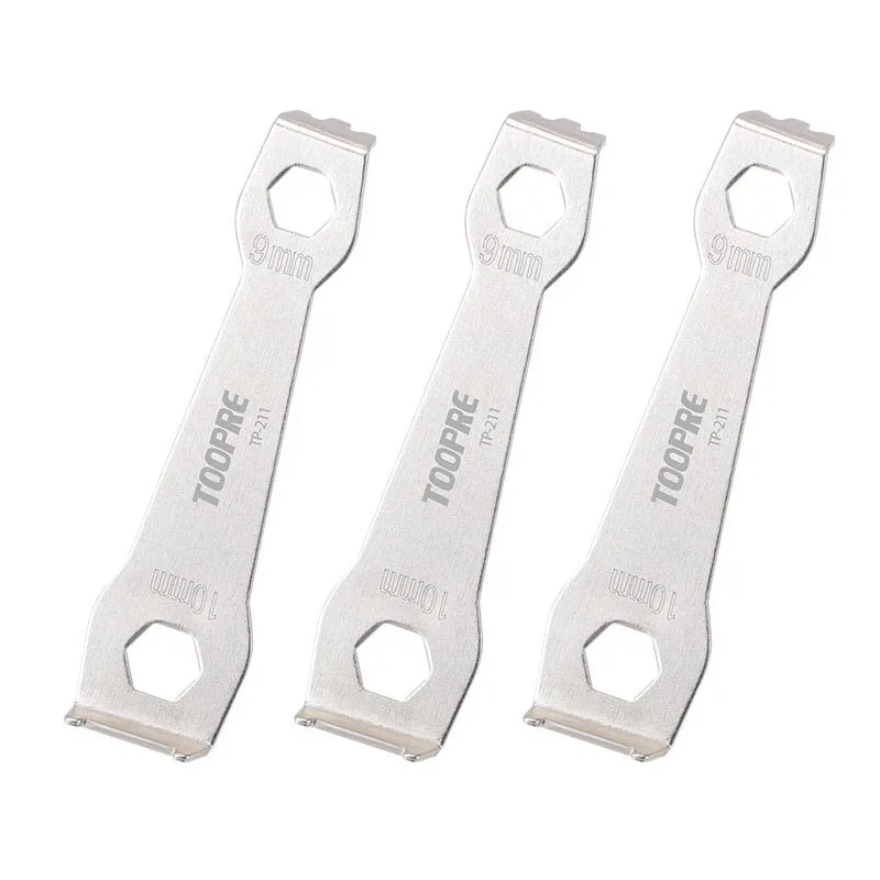 Велосипедный спорт зубы ногтевой пластины фиксированный гаечный ключ с плоским