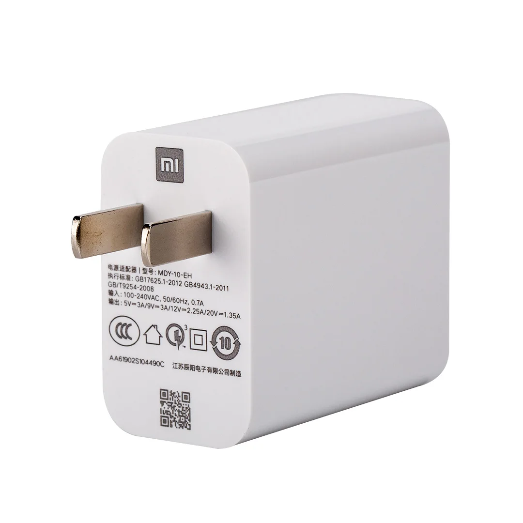 Xiaomi 27W USB Charger Phone High speed White original xiaomi Usb charger for phone tablet PC charging treasure Simple |