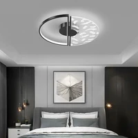 new bedroom led ceiling light feather material modern room light net red ceiling chandelier stepless dimming