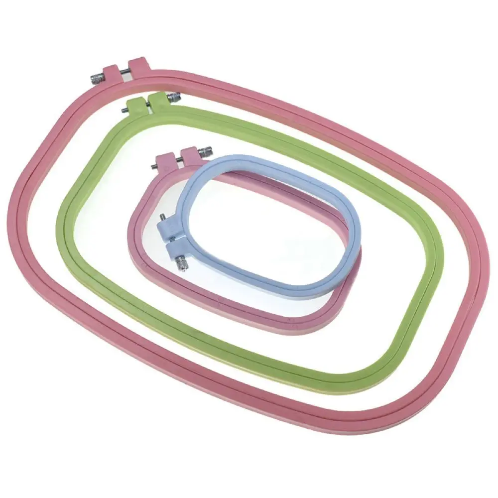 

New Plastic Square Embroidery Hoops Cross Stitch Hoop Ring DIY Needlecraft Cross Stitch Loop Hand Household Sewing Tools