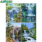 AZQSD DIY картина маслом Краски ing по номерам водопад ручной Краски ed Краски ing арт-Раскраска по номерам декорации домашнее украшение акриловые Краски