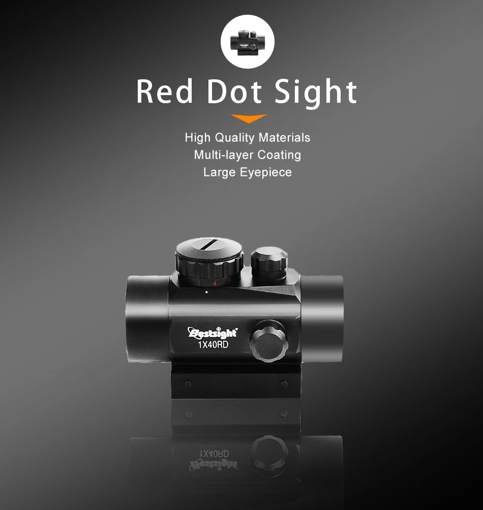 B bestsight 1x40 2x40 3x44 прицел с красной зеленой точечной подсветкой дальномер охотничий прицел 11 мм и 20 мм Вивер