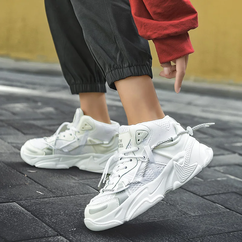 

Массивные кроссовки, мужские кроссовки на платформе, женские белые кроссовки, женские повседневные кроссовки на платформе