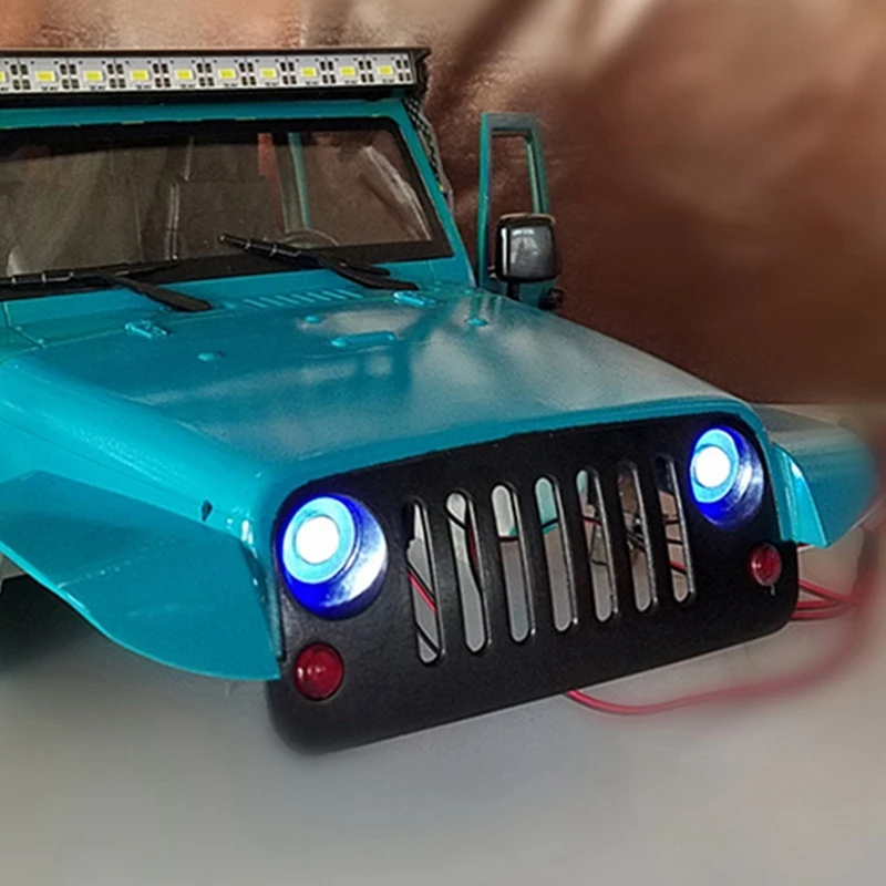 

Aluminum CNC Anodized Full Front Portal Axle for 1/10 Axial SCX10 II 90046 90047 & LED Lights Headlight