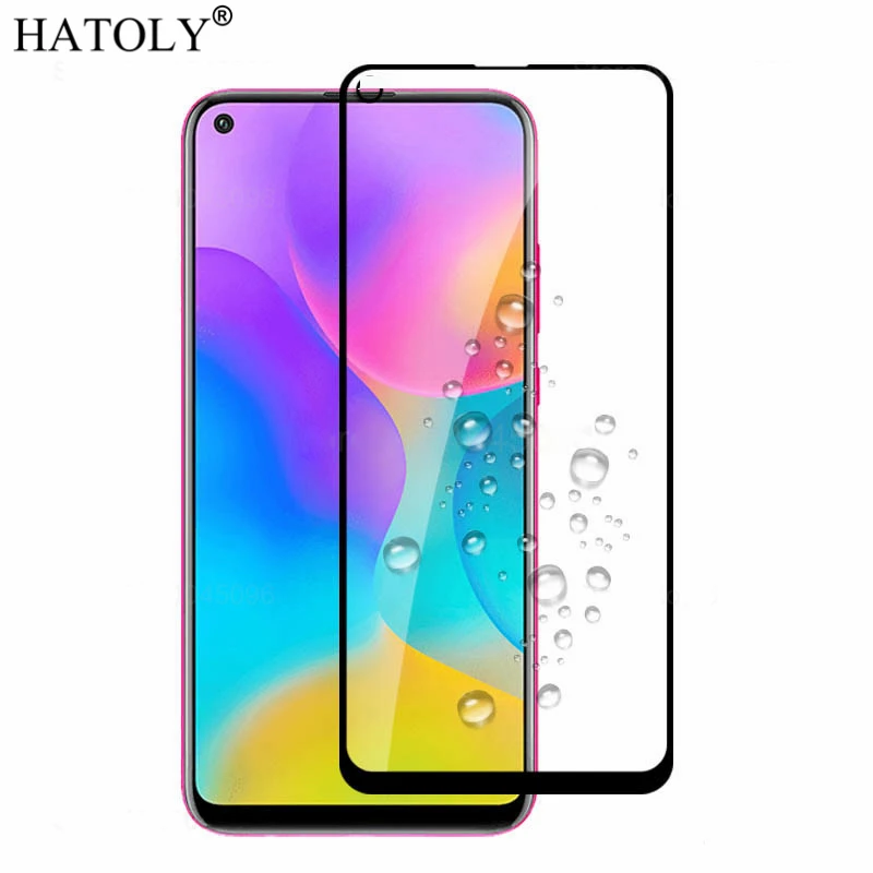 Protector de pantalla de cristal templado para Huawei Honor Play 3, cubierta completa para Honor Play 3, pel&iacute;cula de borde curvo 3D, 2 uds.-2